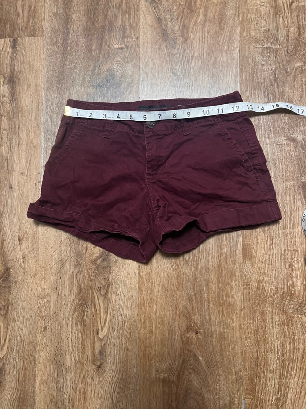 Aeropostale Low Rise Burgundy Shorts